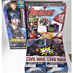 6)  LOT OF 4 FACTORY SEALED AVENGERS