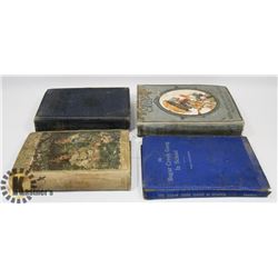 4 ANTIQUE BOOKS - 1921 ROBINSON CRUSOE, TWENTY