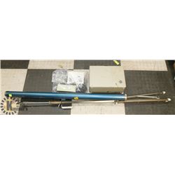 ANTIQUE PROJECTOR SCREEN WITH ACCESSORIES