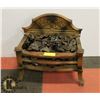Image 1 : ANTIQUE ELECTRIC FIREPLACE WITH COALS.