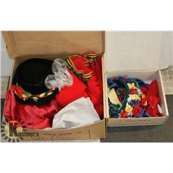 BOX OF VINTAGE COLLECTIBLE CLOTHES
