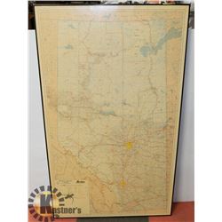 1987 PROVINCIAL BASE MAP-  FRAMED