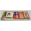 Image 1 : METAL WOODEN-MATCH HOLDER AND 3 MATCH BOXES.