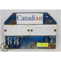 CANADIAN AIRLINE PARKING SPOT SIGN.