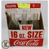 Image 1 : VINTAGE 6 PACK OF COKE IN CASE.