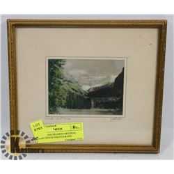 SIGNED AND FRAMED ORIGINAL HAND TINTED PHOTOGRAPH