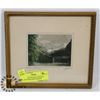 Image 1 : SIGNED AND FRAMED ORIGINAL HAND TINTED PHOTOGRAPH