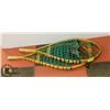 Image 1 : A PAIR OF WOODEN SNOWSHOES