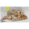 Image 1 : BAG OF 1950'S BUILDING BLOCKS , WOOD LETTERS AND