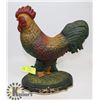 Image 1 : LARGE VINTAGE CAST IRON ROOSTER DOOR STOP-13"H