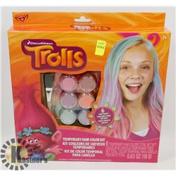 NEW! TROLLS TEMPORARY HAIR COLOR KIT