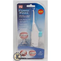 NEW! POWER FLOSS -PORTABLE & READY TO GO ANYWHERE!