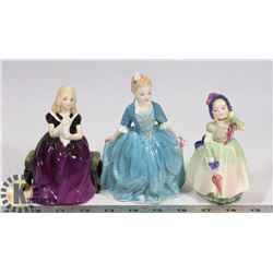 LOT OF 3 ROYAL DOULTON FIGURES - "A CHILD FROM