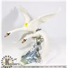 Image 1 : HUTSCHENREUTHER GERMANY PORCELAIN GEESE FIGURE