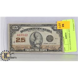 1923 CANADA SHINPLASTER