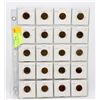 Image 1 : SHEET OF US ONE CENT COINS.