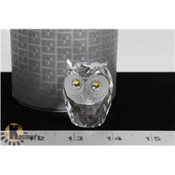 SWAROVSKI CRYSTAL OWL FIGURINE, ART 7636 NR060.