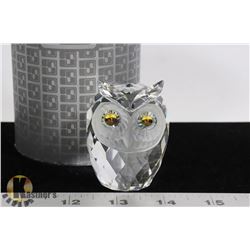 SWAROVSKI CRYSTAL LG OWL FIGURINE, ART 7636 NR046.
