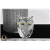 Image 1 : SWAROVSKI CRYSTAL LG OWL FIGURINE, ART 7636 NR046.