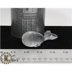 SWAROVSKI CRYSTAL WHALE FIGURINE, ART 7628