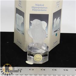 GOEBEL CRYSTAL OWL FIGURINE.