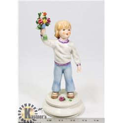 GOEBEL LIMITED EDITION BOY WITH FLOWERS FIGURINE