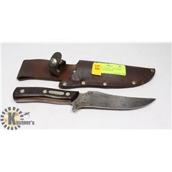 SCHRADE USA ISOT "OLD TIMER" HUNTING KNIFE WITH