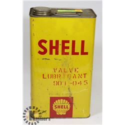 VINATGE SHELL OIL TIN WITH CONTENTS
