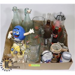 COCA COLA, PEPSI MEMORABILIA & BEER STEINS