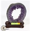 Image 1 : AMETHYST GEODE SLICE WITH STAND 7"