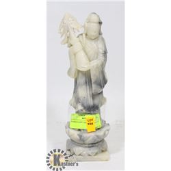 MARBLE LADY CHINESE STATUE 10"