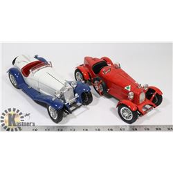 BOX OF TWO DIE CAST CARS
