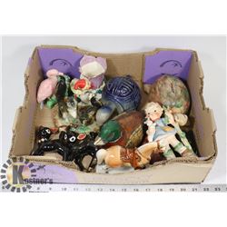 BOX OF VINTAGE ESTATE FIGURINES