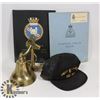 Image 1 : REPLICA NAVY SHIPS BELL WITH CAP AND BOOKLETS