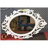 Image 1 : WHITE ORNATE FRAMED MIRROR