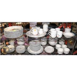 TWO SHELVES OF INTERNATIONAL MARMALADE STONEWARE