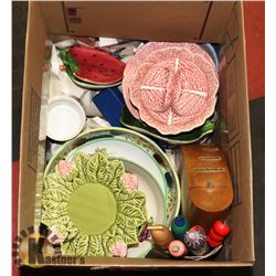 ESTATE BOX OF VARIOUS CHINA AND PORCELAIN ITEMS