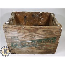 CANADA DRY WOODEN POP CRATE