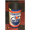 Image 1 : EDMONTON OILER GARBAGE CAN.