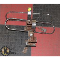 2PC 1960S BUMPER MOUNT MINI BIKE RACK.