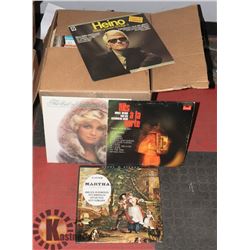 BOX OF ASSORTED RECORDS