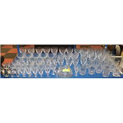 78 PIECE COMPLETE CRYSTAL GLASSWARE SET
