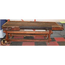 ANTIQUE 150+ YEAR OLD CARRIAGE REPAIR BENCH