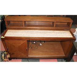 STONE TOP VINTAGE SIDEBOARD/BUFFET