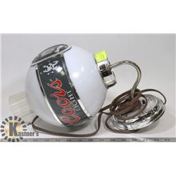 1973 COORS LIGHT WALL LAMP WORKING.