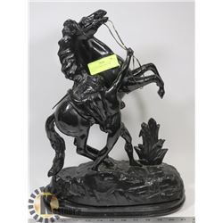 CIRCA 1890 MARLY SPELTER STATUE-MISSING FRONT LEG