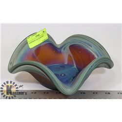 HANDMADE ART GLASS DISH