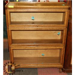 3 LEVEL BAR BARRISTER GLASS SHELVING UNIT 1915