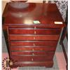 Image 1 : DELUXE WOOD JEWELLERS CABINET 19.5"L X 15"W X 25"H