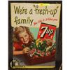 Image 1 : VINTAGE 1946 7UP STORE DISPLAY ADVERTISEMENT